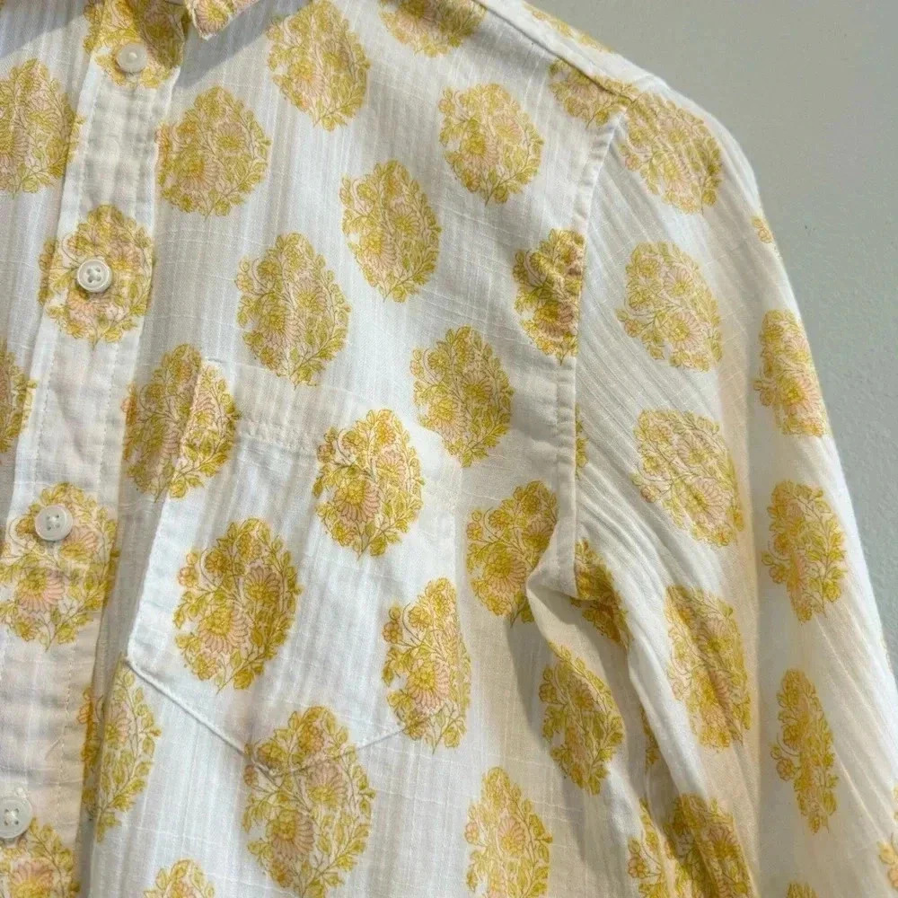 J.Crew Classic Button Up Shirt Long Sleeve Floral Classic Office Casual Career 2 - Picture 4 of 6